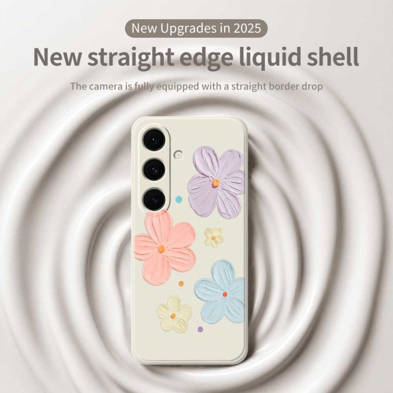 Skal Samsung Galaxy S25 Fe Pastellblommig Silikon
