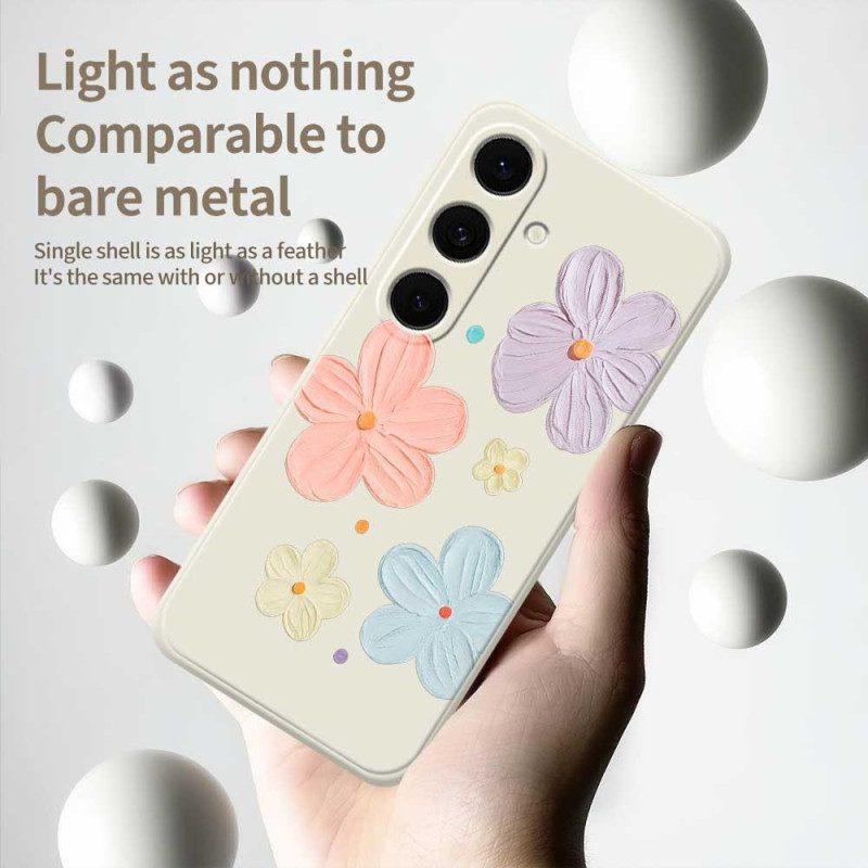 Skal Samsung Galaxy S25 Fe Pastellblommig Silikon
