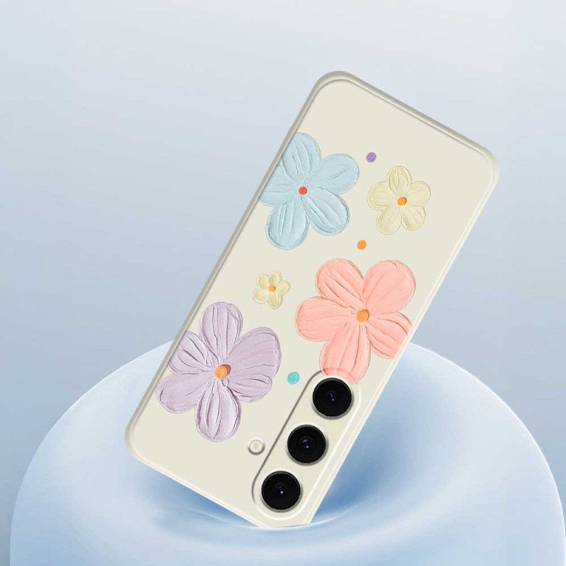 Skal Samsung Galaxy S25 Fe Pastellblommig Silikon