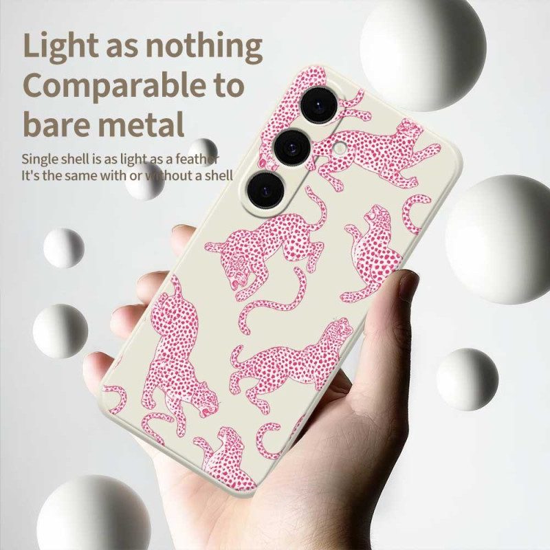 Skal Samsung Galaxy S25 Fe Rosa Leopard Silikon