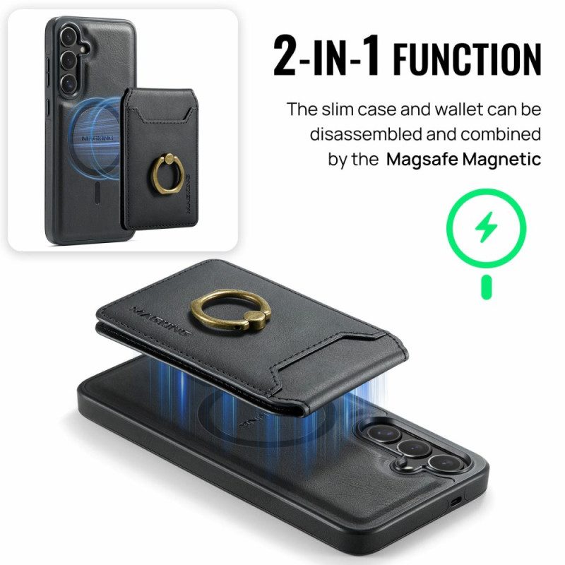 Skal Samsung Galaxy S25 Fe Telefonfodral Avtagbar Magnetisk Korthållare