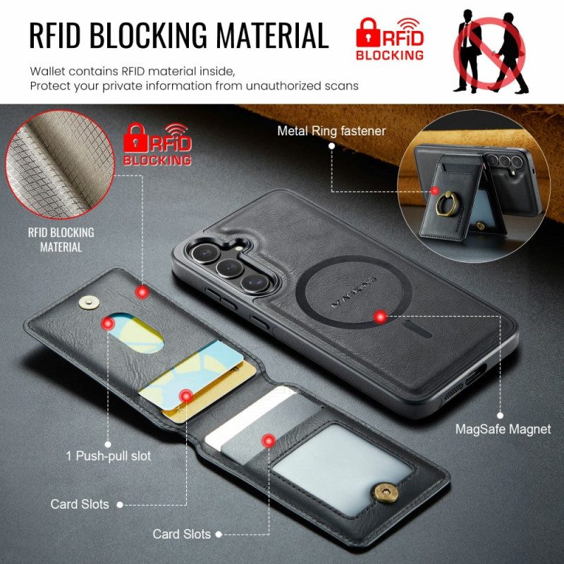 Skal Samsung Galaxy S25 Fe Telefonfodral Avtagbar Magnetisk Korthållare