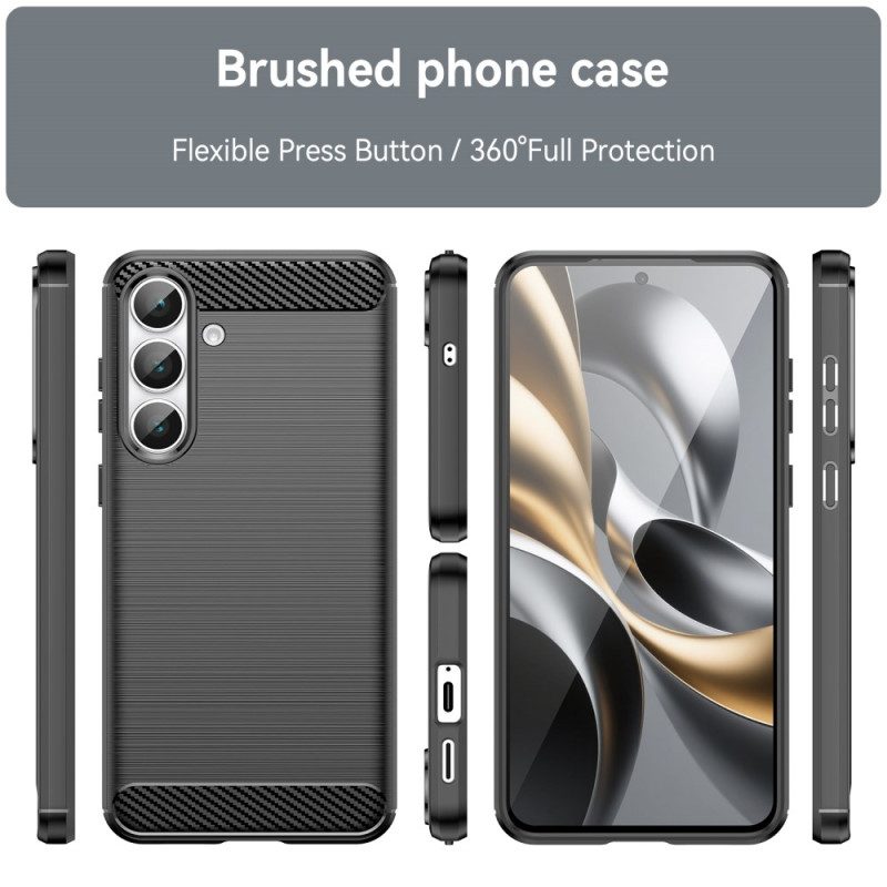 Skal Samsung Galaxy S25 Fe Telefonfodral Borstad Kolfiber