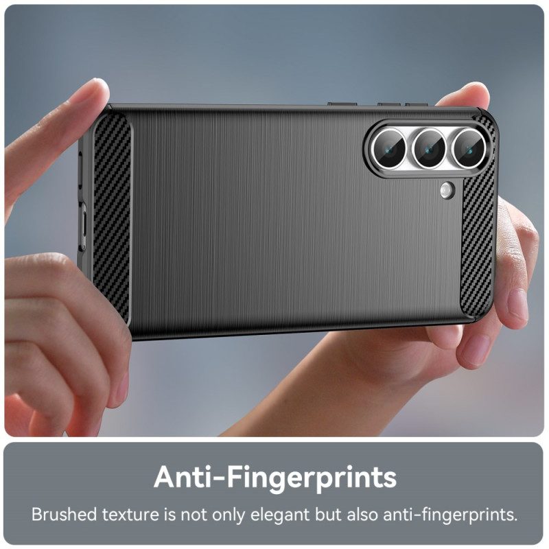 Skal Samsung Galaxy S25 Fe Telefonfodral Borstad Kolfiber