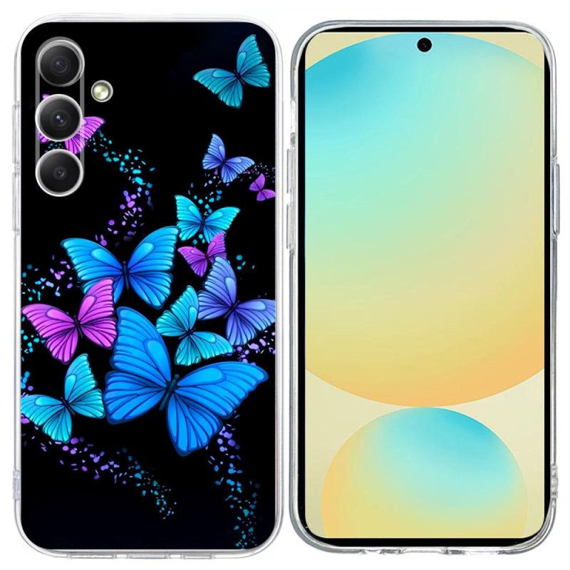 Skal Samsung Galaxy S25 Fe Telefonfodral Färgglada Fjärilar