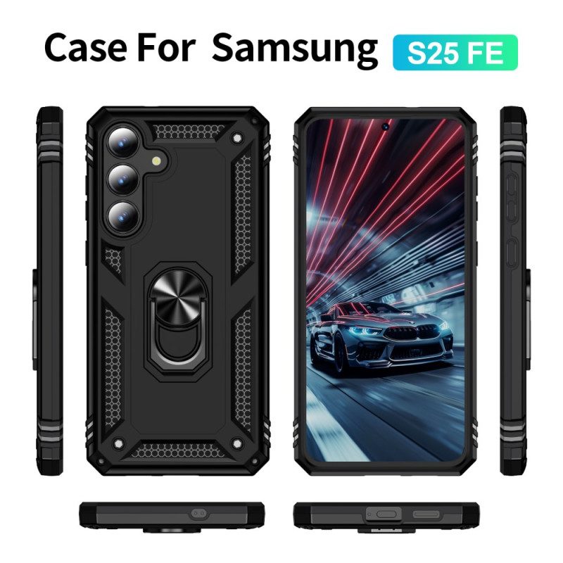 Skal Samsung Galaxy S25 Fe Telefonfodral Robust Med Roterande Ringhållare