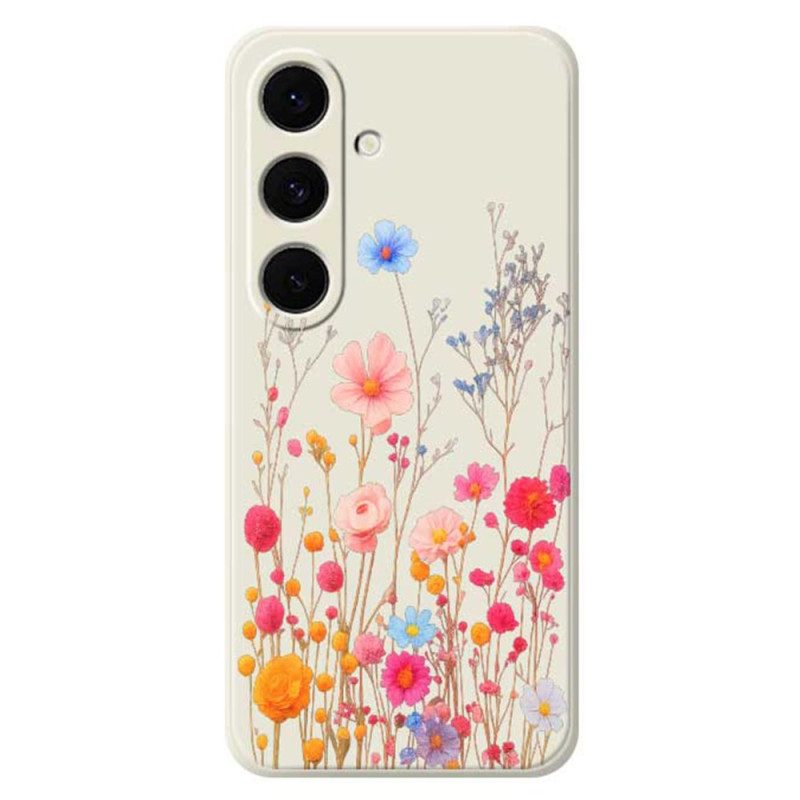 Skal Samsung Galaxy S25 Fe Vildblommig Silikon