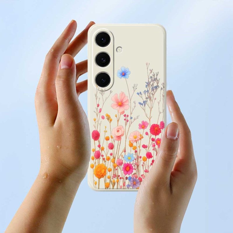 Skal Samsung Galaxy S25 Fe Vildblommig Silikon