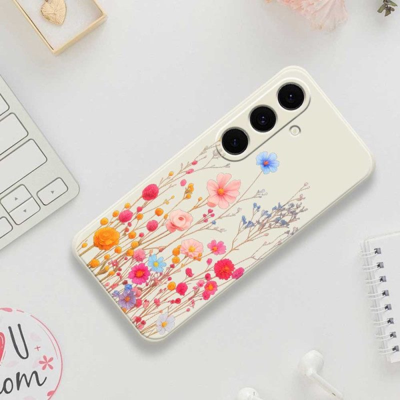 Skal Samsung Galaxy S25 Fe Vildblommig Silikon