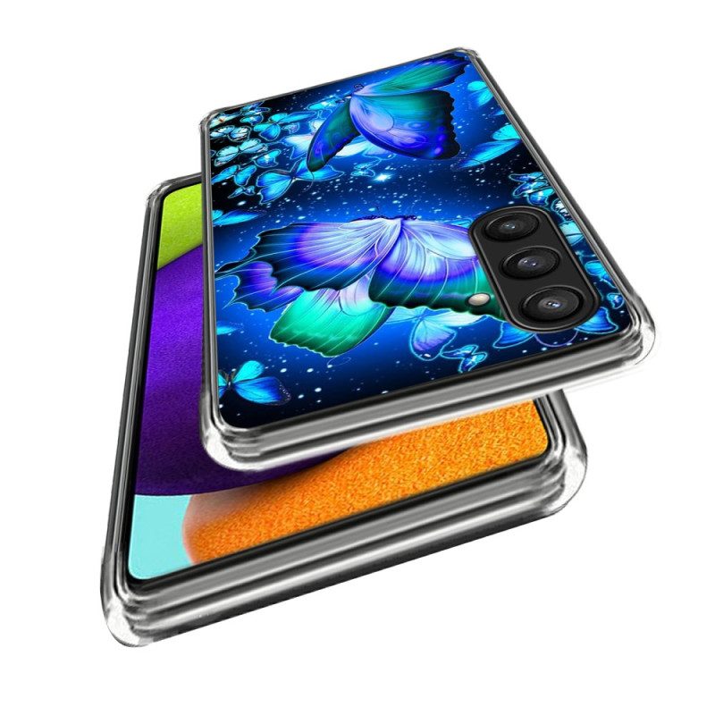 Skal Samsung Galaxy S25 Plus 5g Blå Fjärilar