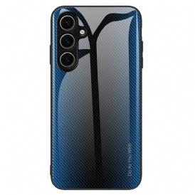 Skal Samsung Galaxy S25 Plus 5g Härdat Glas Med Kolfiber Fiber