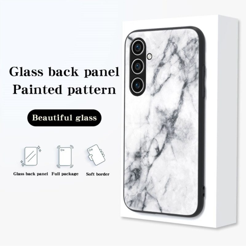 Skal Samsung Galaxy S25 Plus 5g Marmorerat Härdat Glas