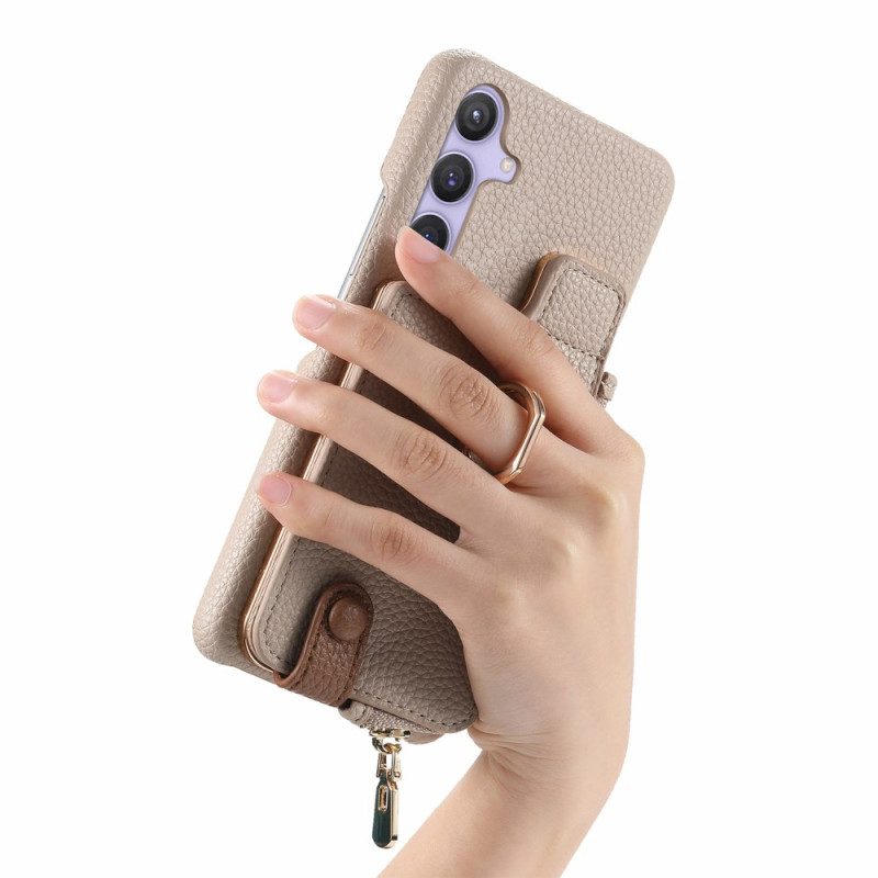 Skal Samsung Galaxy S25 Plus 5g Telefonfodral Plånbok Med Magnetiskt Stativ