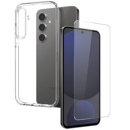 Skal Samsung Galaxy S25 Plus 5g Telefonfodral Transparent Med Skärmskydd I Härdat Glas