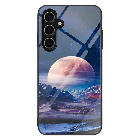 Skal Samsung Galaxy S25 Plus 5g Telefonfodral Vit Planet I Härdat Glas
