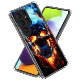Skal Samsung Galaxy S25 Ultra 5g Flammande Dödskalle