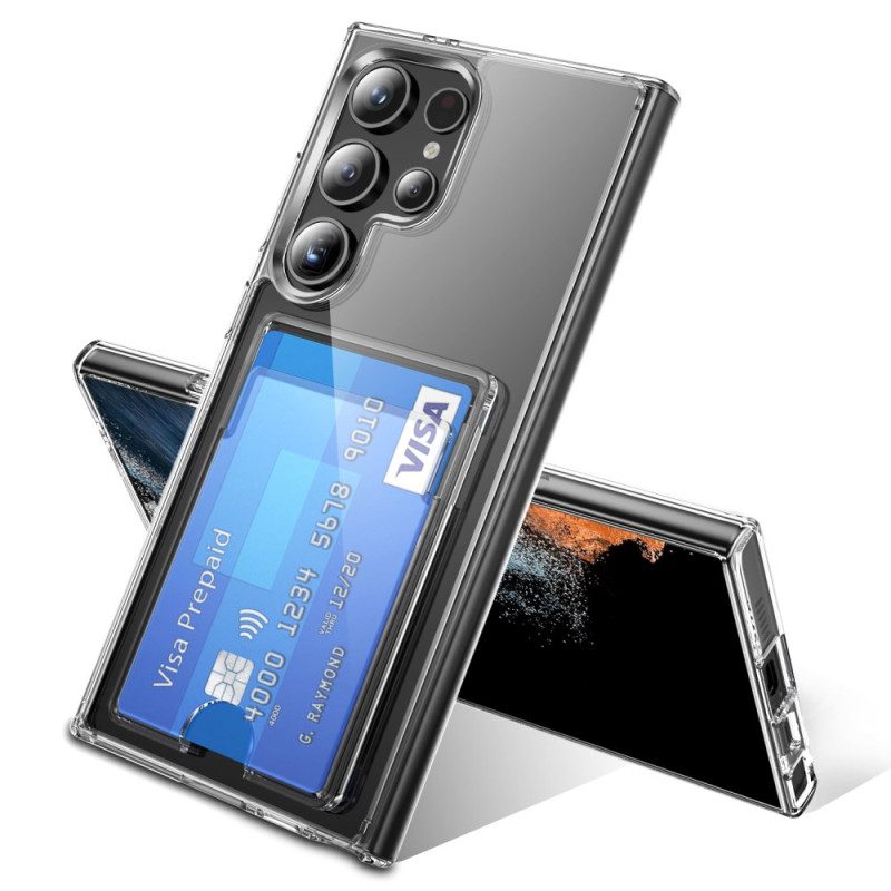 Skal Samsung Galaxy S25 Ultra 5g Genomskinlig Med Korthållare