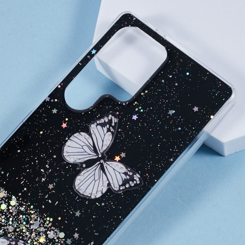 Skal Samsung Galaxy S25 Ultra 5g Glitterfjärilar