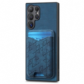 Skal Samsung Galaxy S25 Ultra 5g Korthållare Och Stativ Med Tryckt Mönster