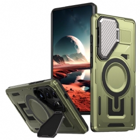 Skal Samsung Galaxy S25 Ultra 5g Metallisk Effekt Med Linsskydd Och Stativ