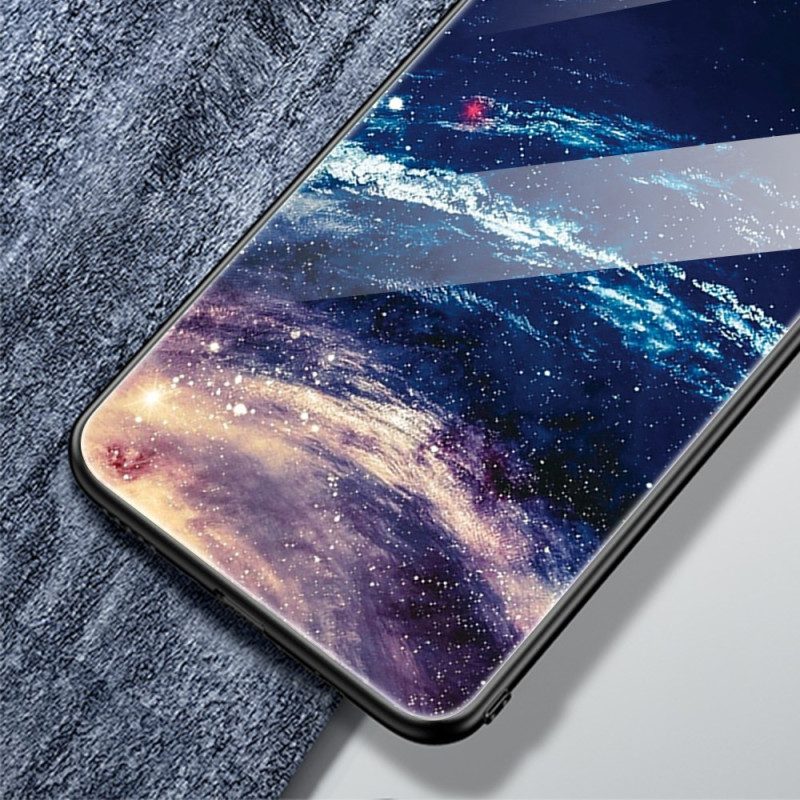 Skal Samsung Galaxy S25 Ultra 5g Rosa Och Blå Toning I Härdat Glas