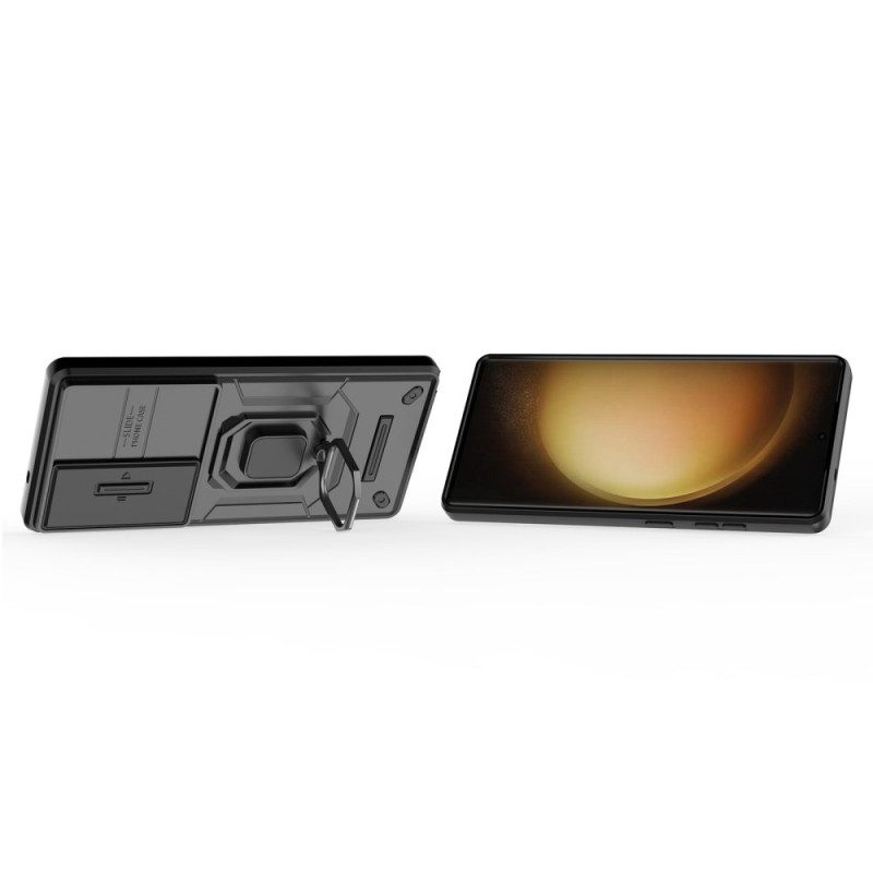 Skal Samsung Galaxy S25 Ultra 5g Slitstark Ring Med Linsskydd