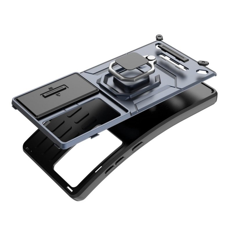 Skal Samsung Galaxy S25 Ultra 5g Slitstark Ring Med Linsskydd