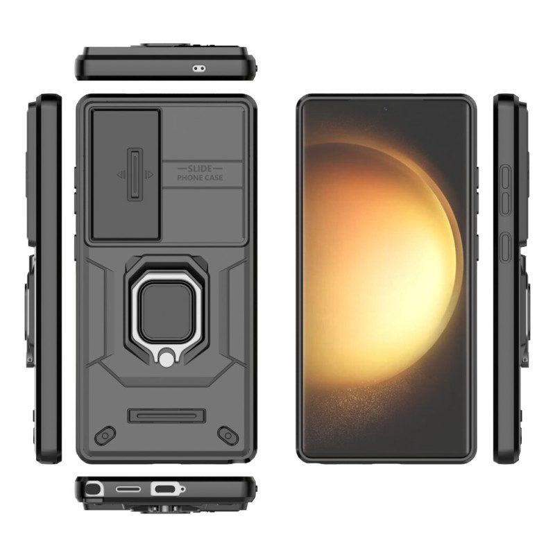 Skal Samsung Galaxy S25 Ultra 5g Slitstark Ring Med Linsskydd