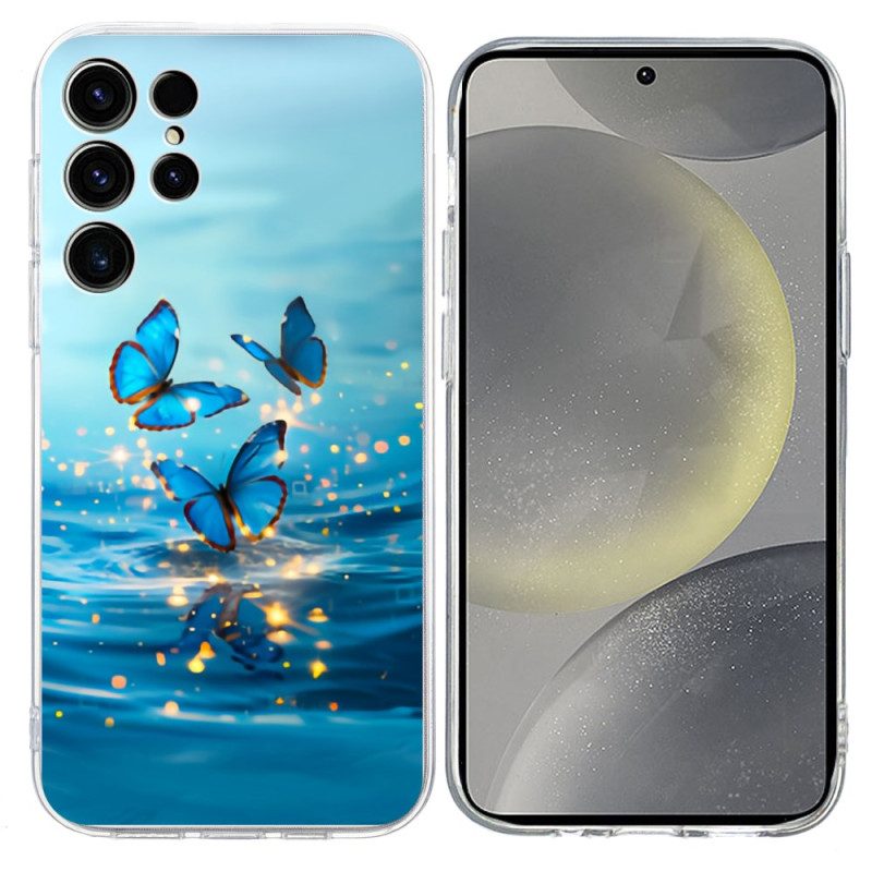 Skal Samsung Galaxy S25 Ultra 5g Telefonfodral Blå Fjärilar