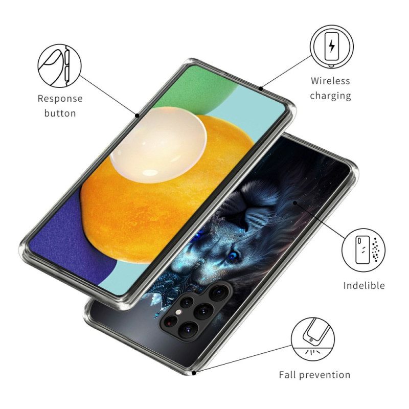 Skal Samsung Galaxy S25 Ultra 5g Telefonfodral Blå Lejon
