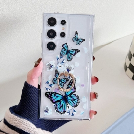 Skal Samsung Galaxy S25 Ultra 5g Telefonfodral Mönstrad Ringhållare