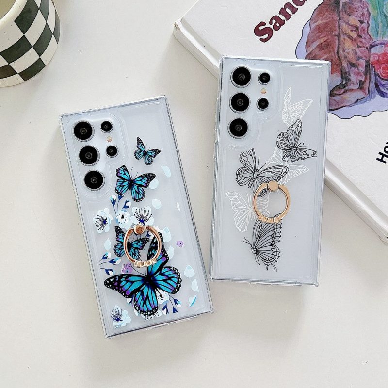 Skal Samsung Galaxy S25 Ultra 5g Telefonfodral Mönstrad Ringhållare