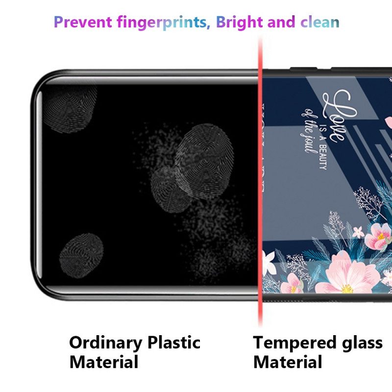 Skal Samsung Galaxy S25 Ultra 5g Telefonfodral Rosa Blommor I Härdat Glas