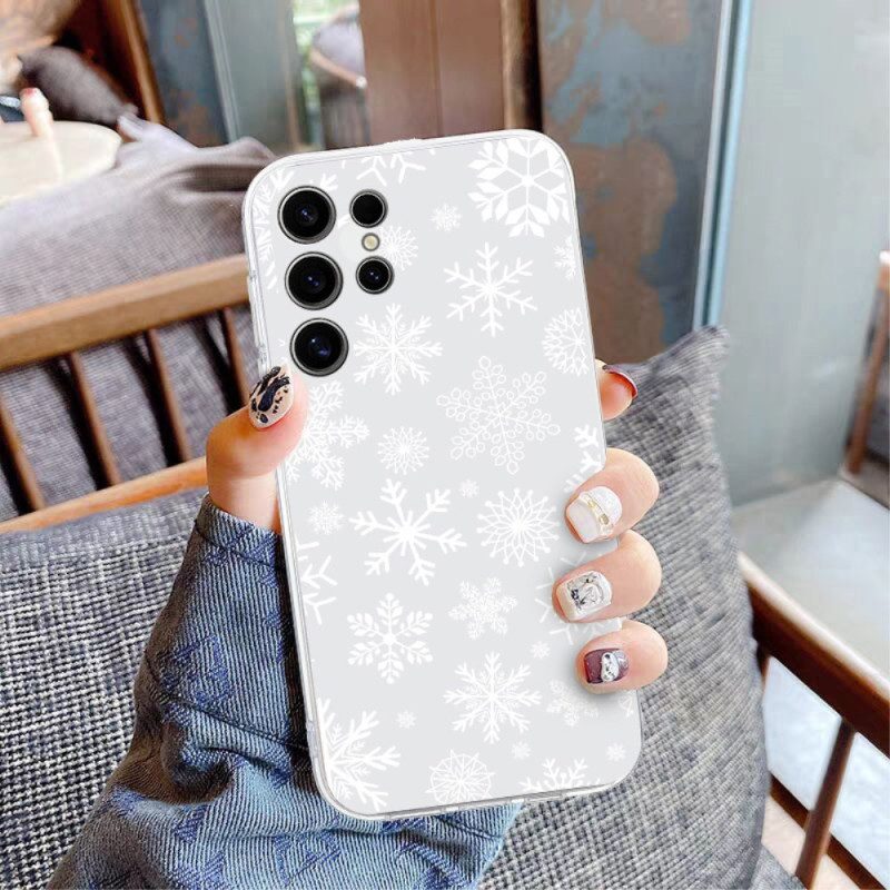 Skal Samsung Galaxy S25 Ultra 5g Telefonfodral Snöflinga