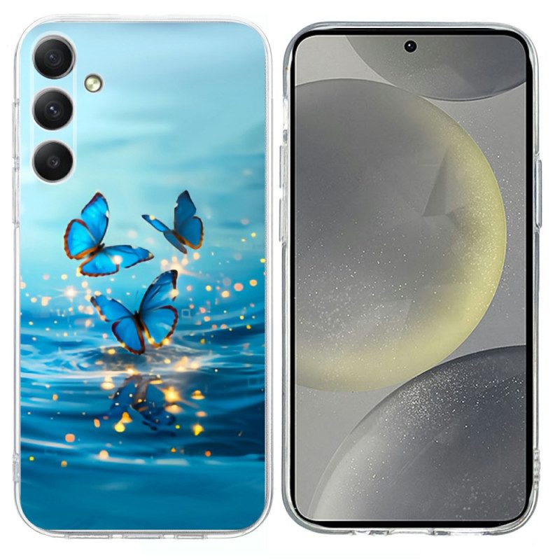 Skal Samsung Galaxy S26 Blå Fjärilar