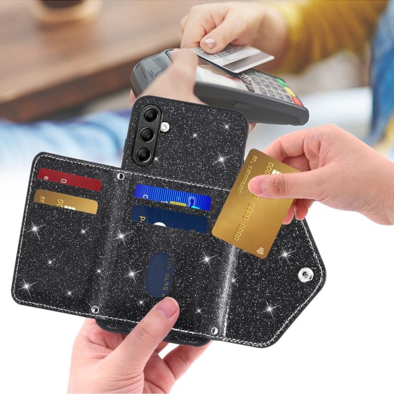 Skal Samsung Galaxy S26 Glittrig Korthållare Och Axelrem