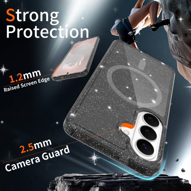 Skal Samsung Galaxy S26 Glittrig Magnetisk Plånbok