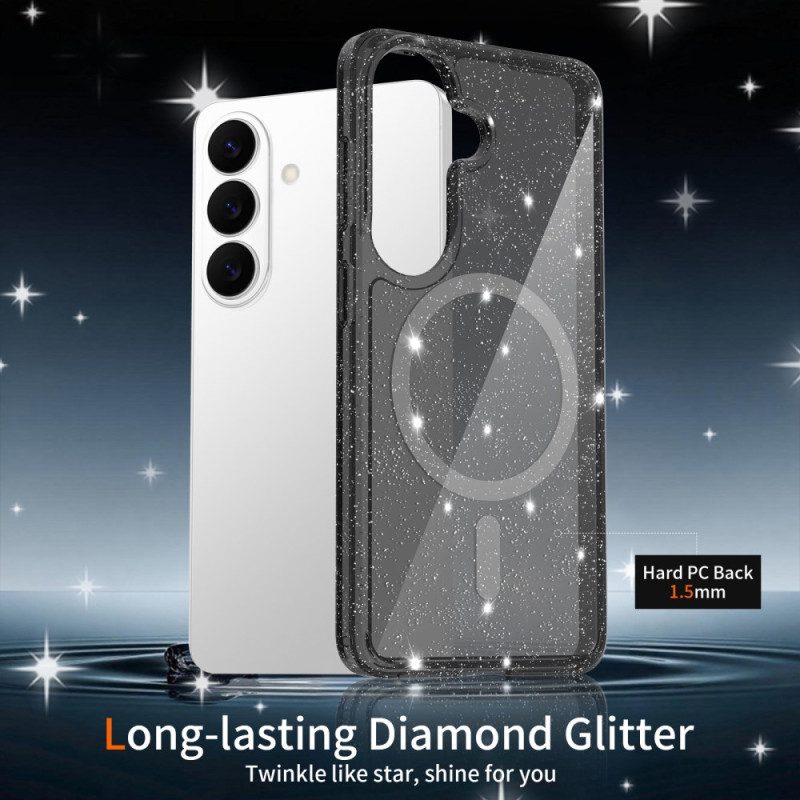 Skal Samsung Galaxy S26 Glittrig Magnetisk Plånbok