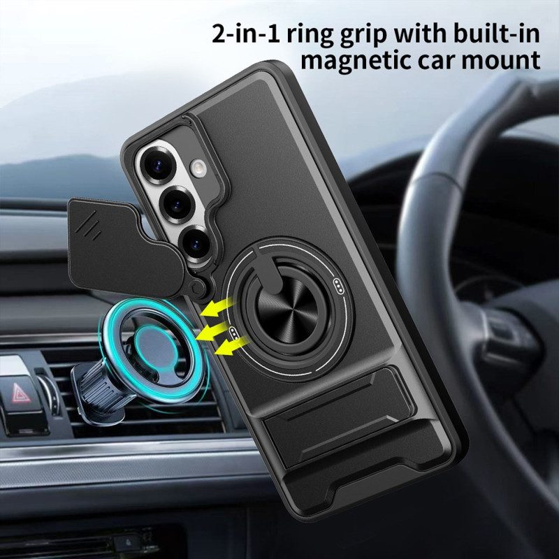 Skal Samsung Galaxy S26 Magnetisk Vikbar Ringhållare Och Kameraskydd