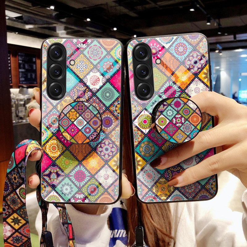 Skal Samsung Galaxy S26 Patchwork-stativ Och Rem