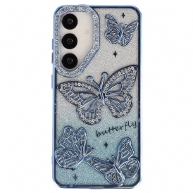 Skal Samsung Galaxy S26 Plus 3d-fjärilar Och Strass