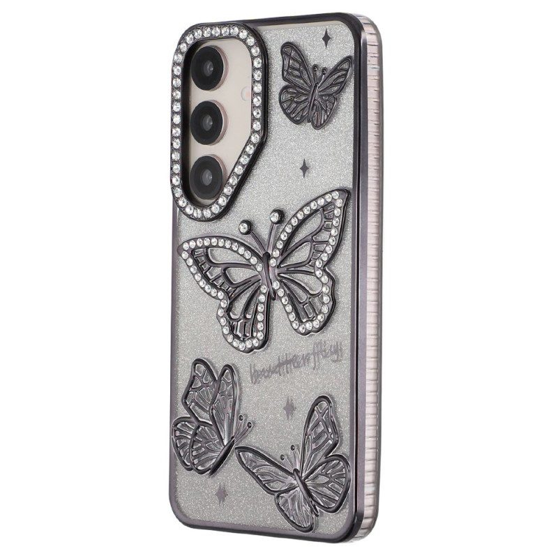 Skal Samsung Galaxy S26 Plus 3d-fjärilar Och Strass