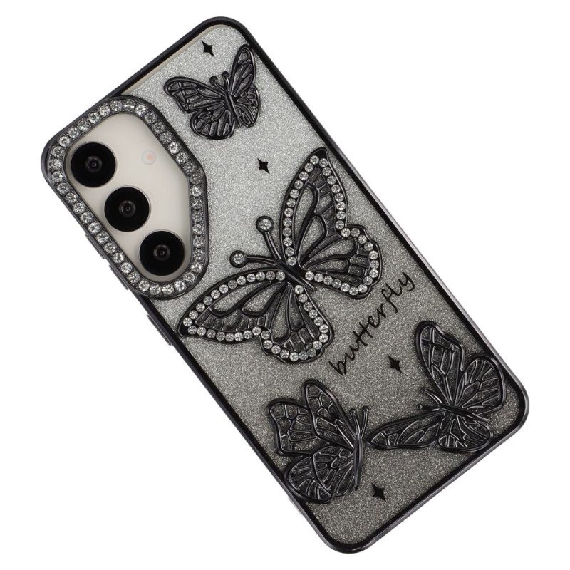 Skal Samsung Galaxy S26 Plus 3d-fjärilar Och Strass