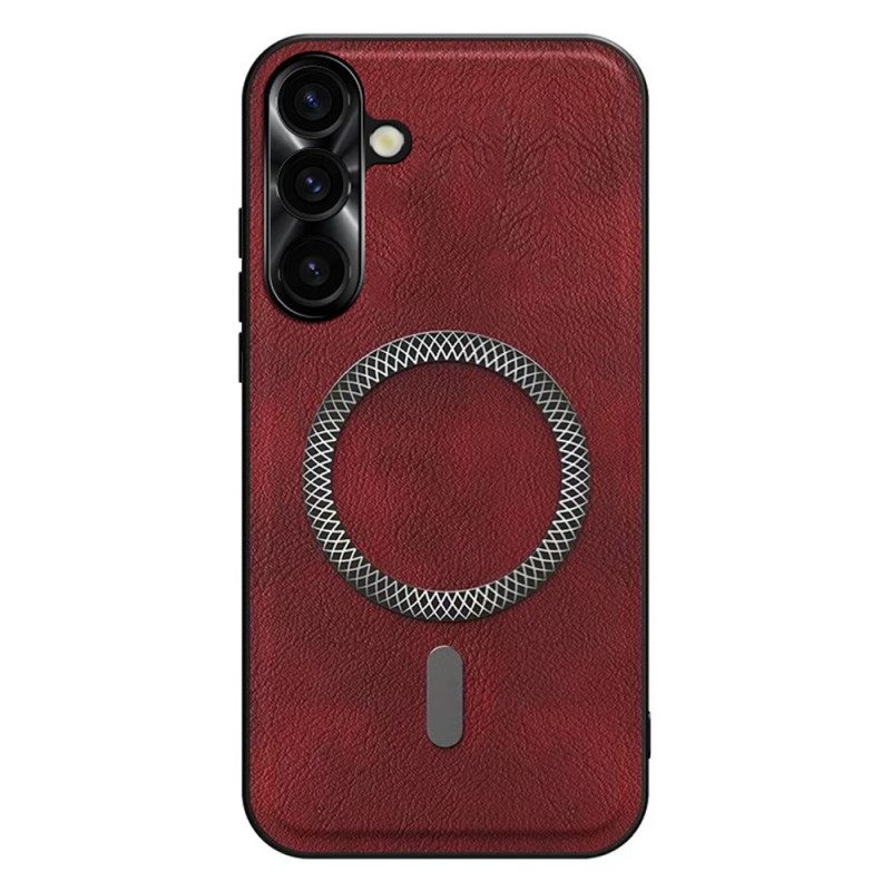 Skal Samsung Galaxy S26 Plus Lädereffekt Och Metalllinsbåge