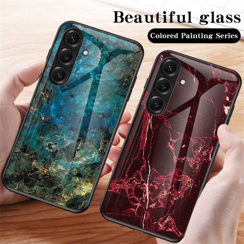 Skal Samsung Galaxy S26 Plus Marmorerat Härdat Glas