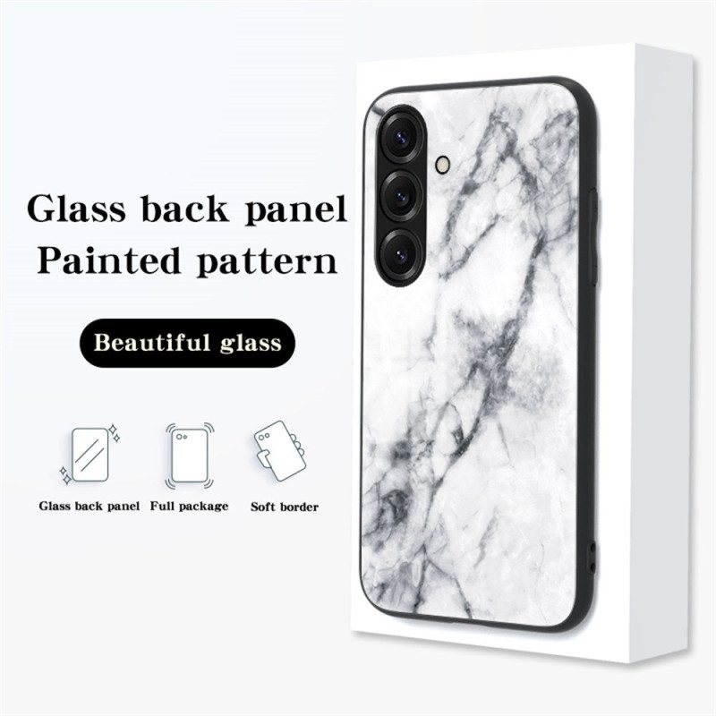 Skal Samsung Galaxy S26 Plus Marmorerat Härdat Glas