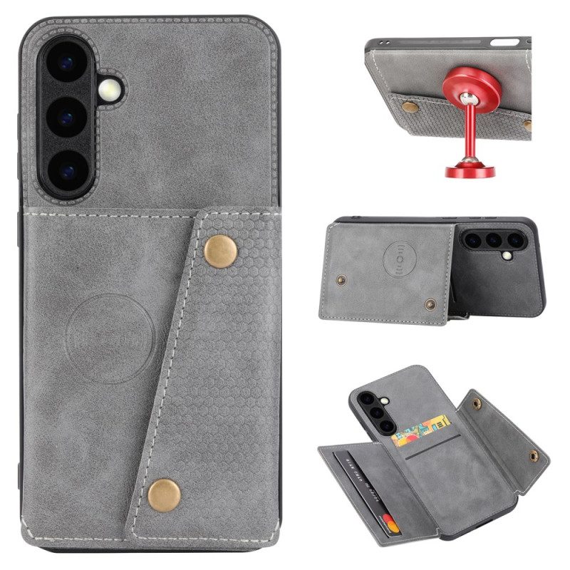 Skal Samsung Galaxy S26 Plus Telefonfodral Korthållare Med Lädereffekt