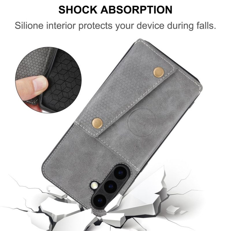Skal Samsung Galaxy S26 Plus Telefonfodral Korthållare Med Lädereffekt
