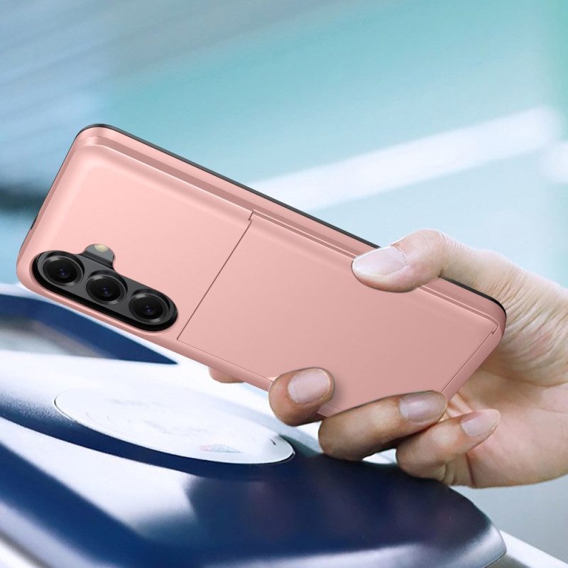 Skal Samsung Galaxy S26 Plus Telefonfodral Korthållare Med Metallisk Effekt