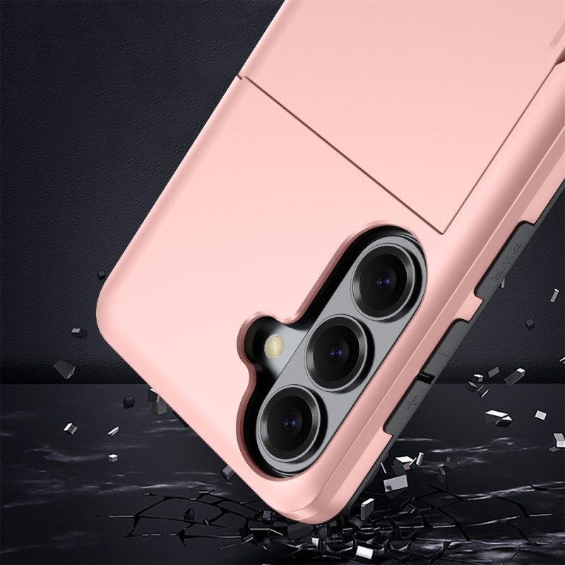 Skal Samsung Galaxy S26 Plus Telefonfodral Korthållare Med Metallisk Effekt